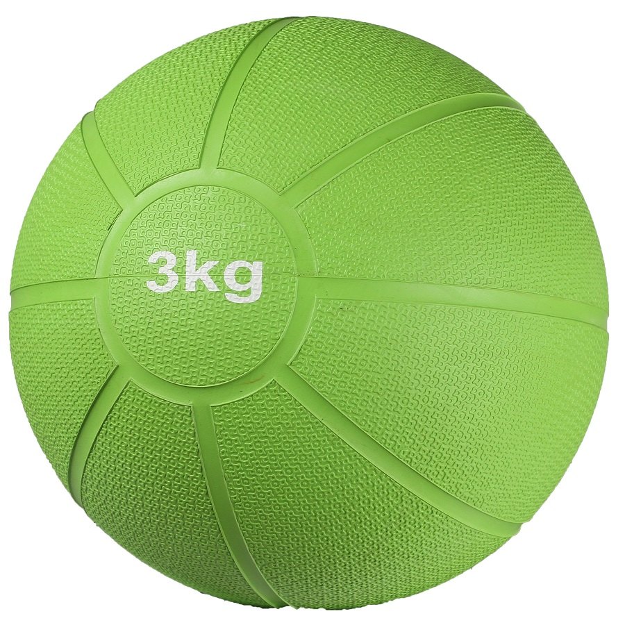 Медицинбол INDIGO 9056HKTB 3 кг, зеленый (резина)