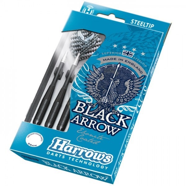 Дротики для дартса Steeltip Harrows Black Arrow 24гр