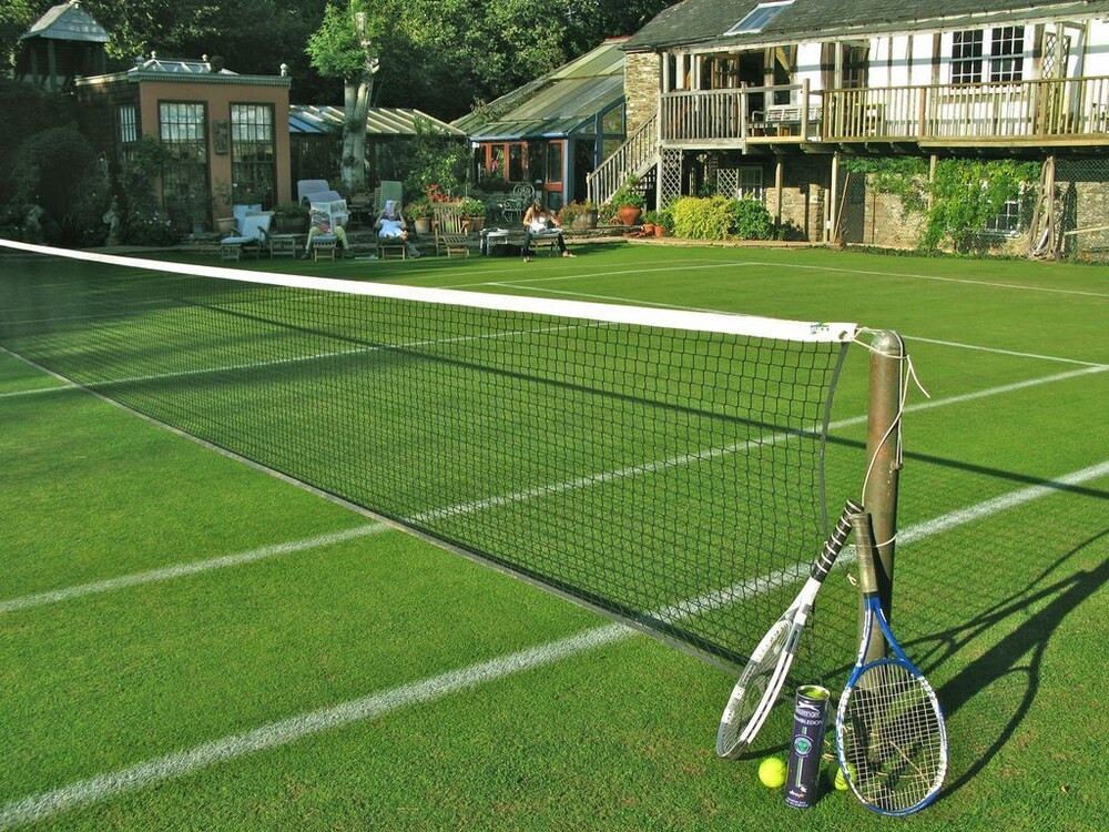 Сетка для большого тенниса зеленая (без тросса) FORA JAC9310
