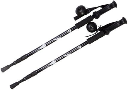 Палки телескопические для скандинавской ходьбы Fora XG-01, 65-135 см черный