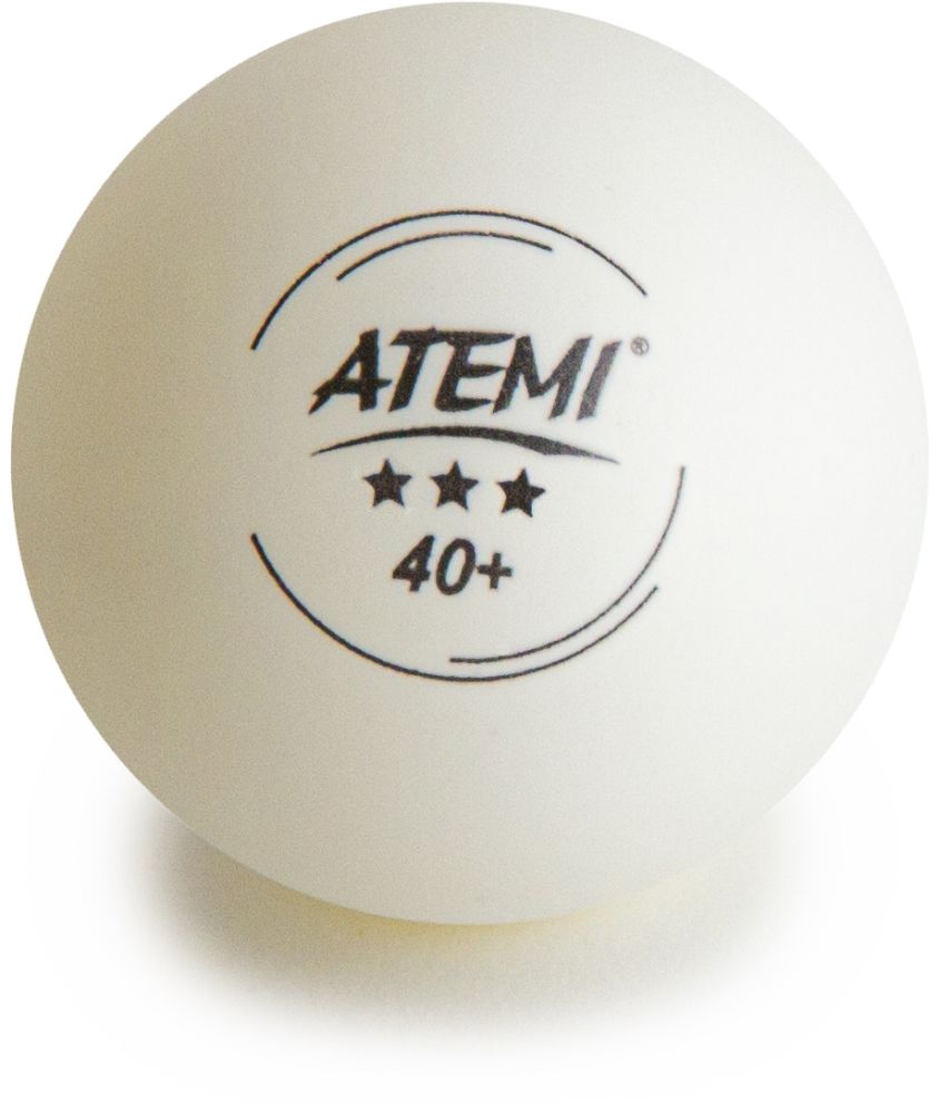 Мячи для настольного тенниса Atemi 3* белые (6 шт)