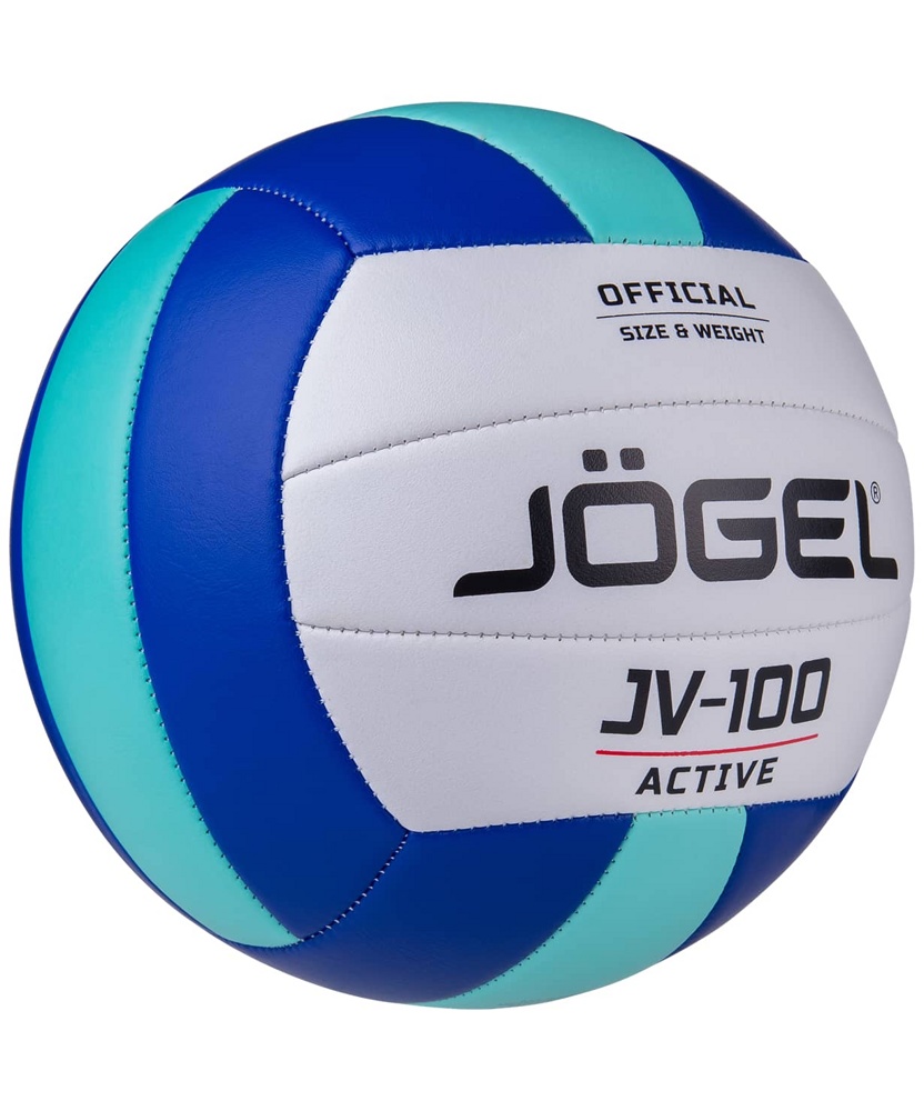 Мяч волейбольный №5 Jogel JV-100 синий/мятный