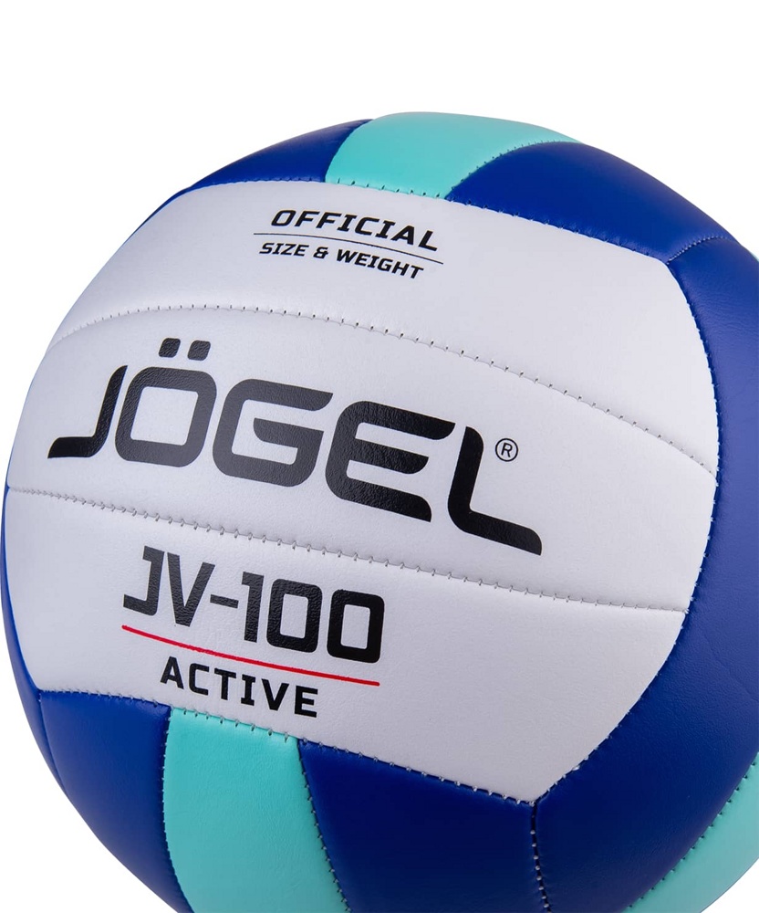 Мяч волейбольный №5 Jogel JV-100 синий/мятный