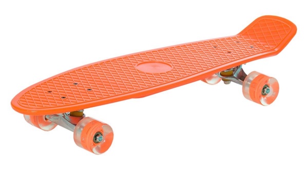Пенни борд (скейтборд) Relmax GS-SB-X1 Orange LED с подсветкой