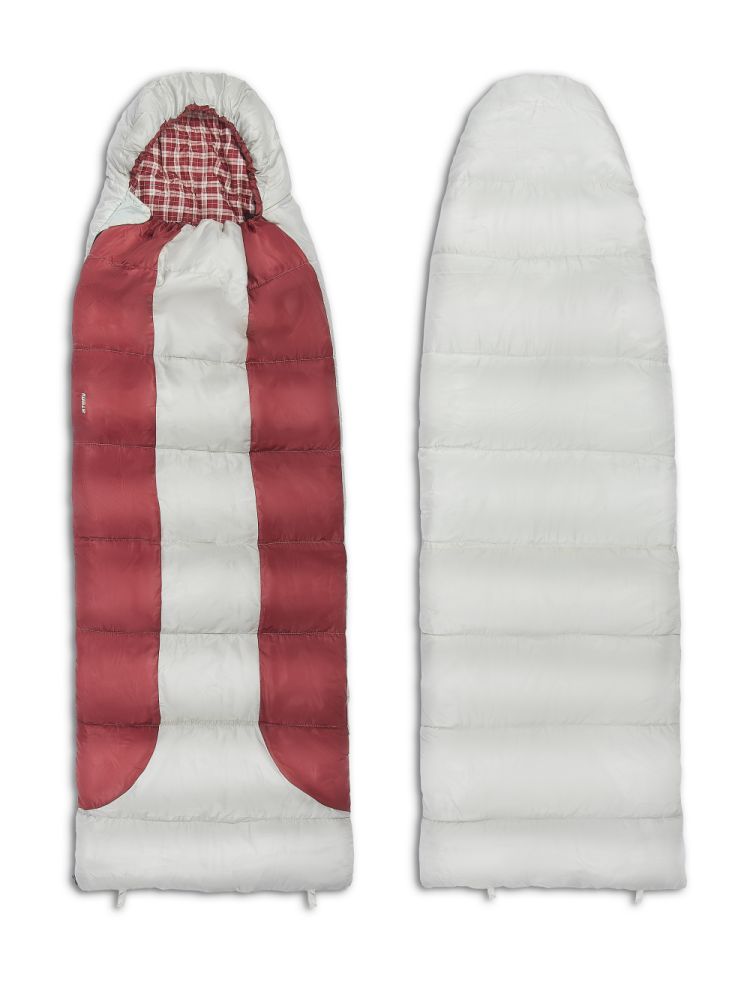 Спальный мешок туристический Atemi Quilt 400RN (правая молний, серый/красный) 400 г/м2, -10, правый