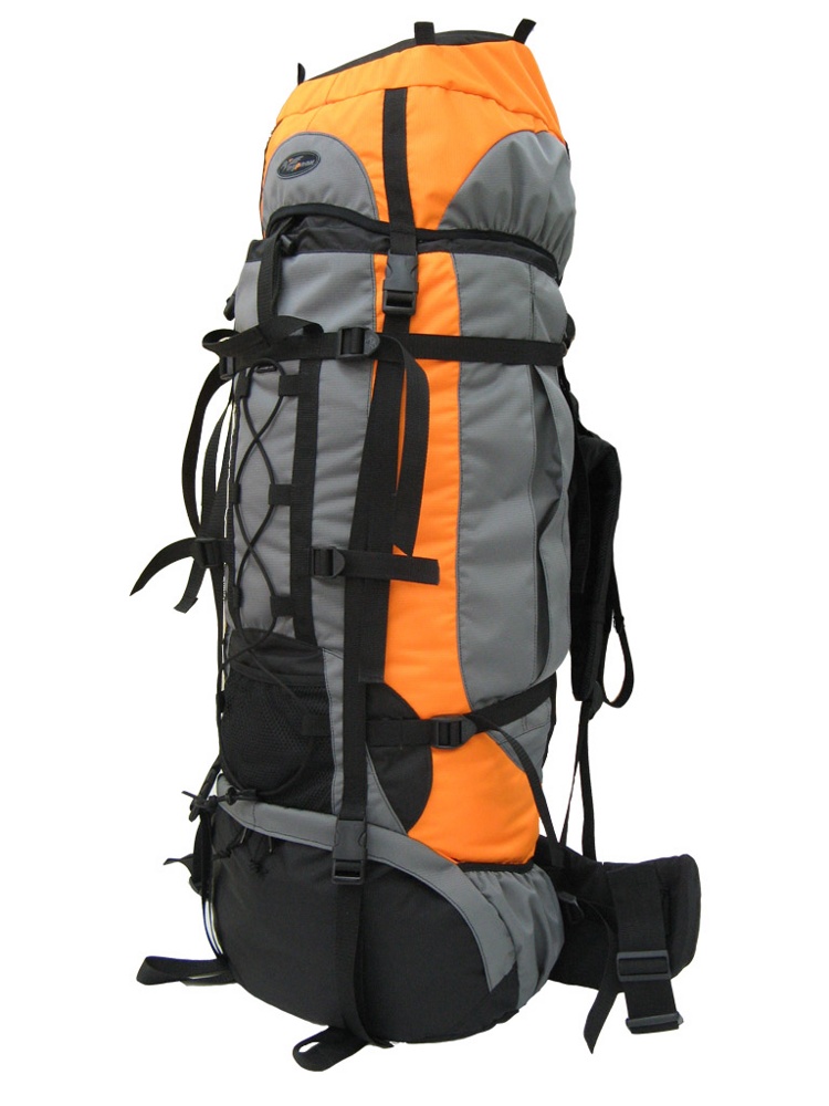 Рюкзак туристический Турлан Алтай-100 л оранжевый/серый/черный