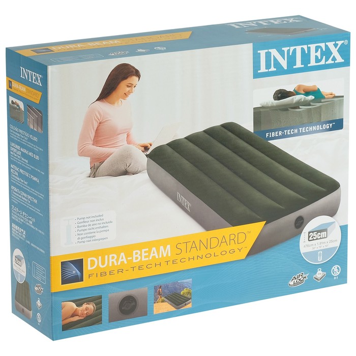 Надувной матрас Intex 64106 Prestige Downy Bed 76х191х25 см