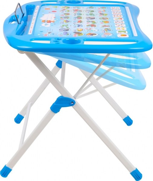 Комплект детской мебели складной НИКА NKP1/4 Пушистая азбука (пенал, стол с регулируемым наклоном и подножкой + мягкий стул с подножкой)