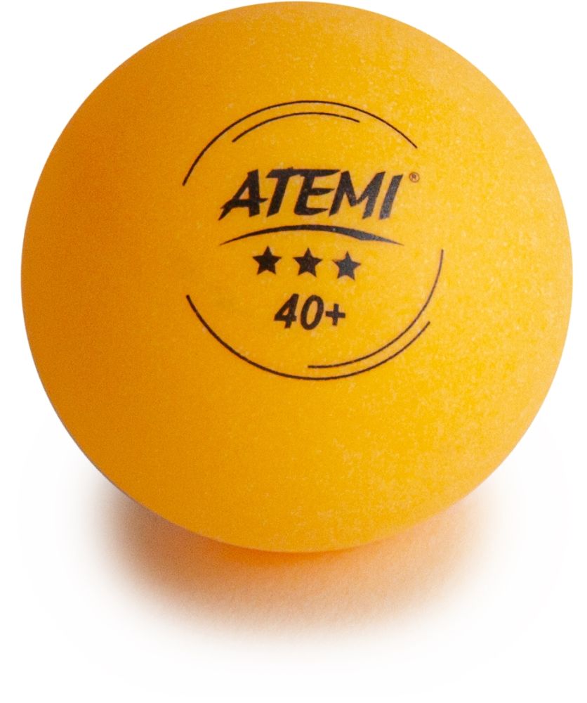 Мячи для настольного тенниса Atemi 3* оранжевые (6 шт)