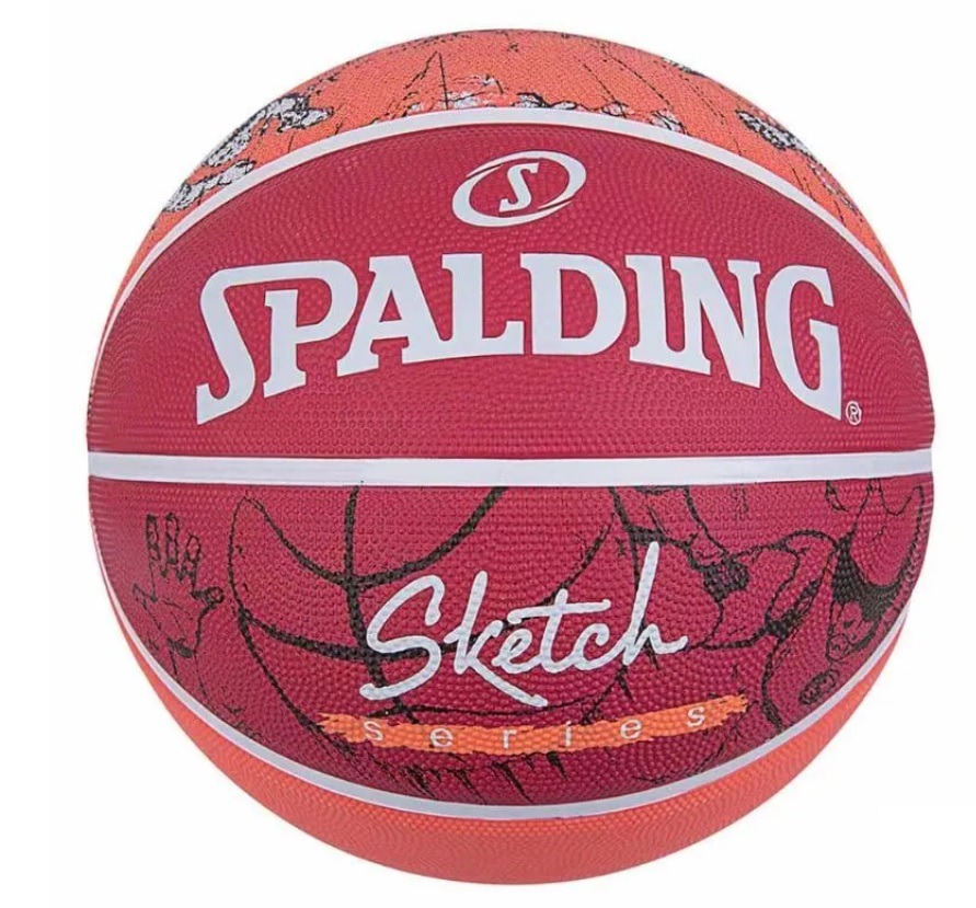 Мяч баскетбольный №7 Spalding Sketch red