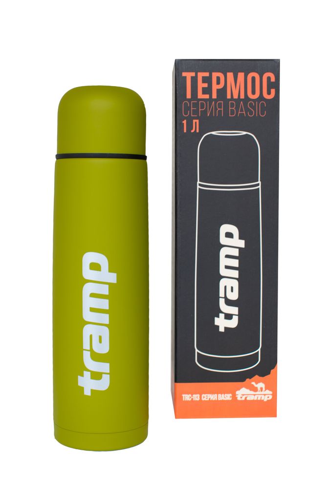 Термос Tramp Basic  1,0 л (оливковый) TRC-113о