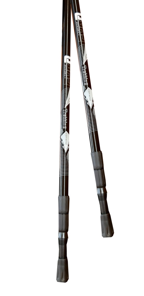 Палки телескопические для скандинавской ходьбы Fora XG-04, 65-135 см черный
